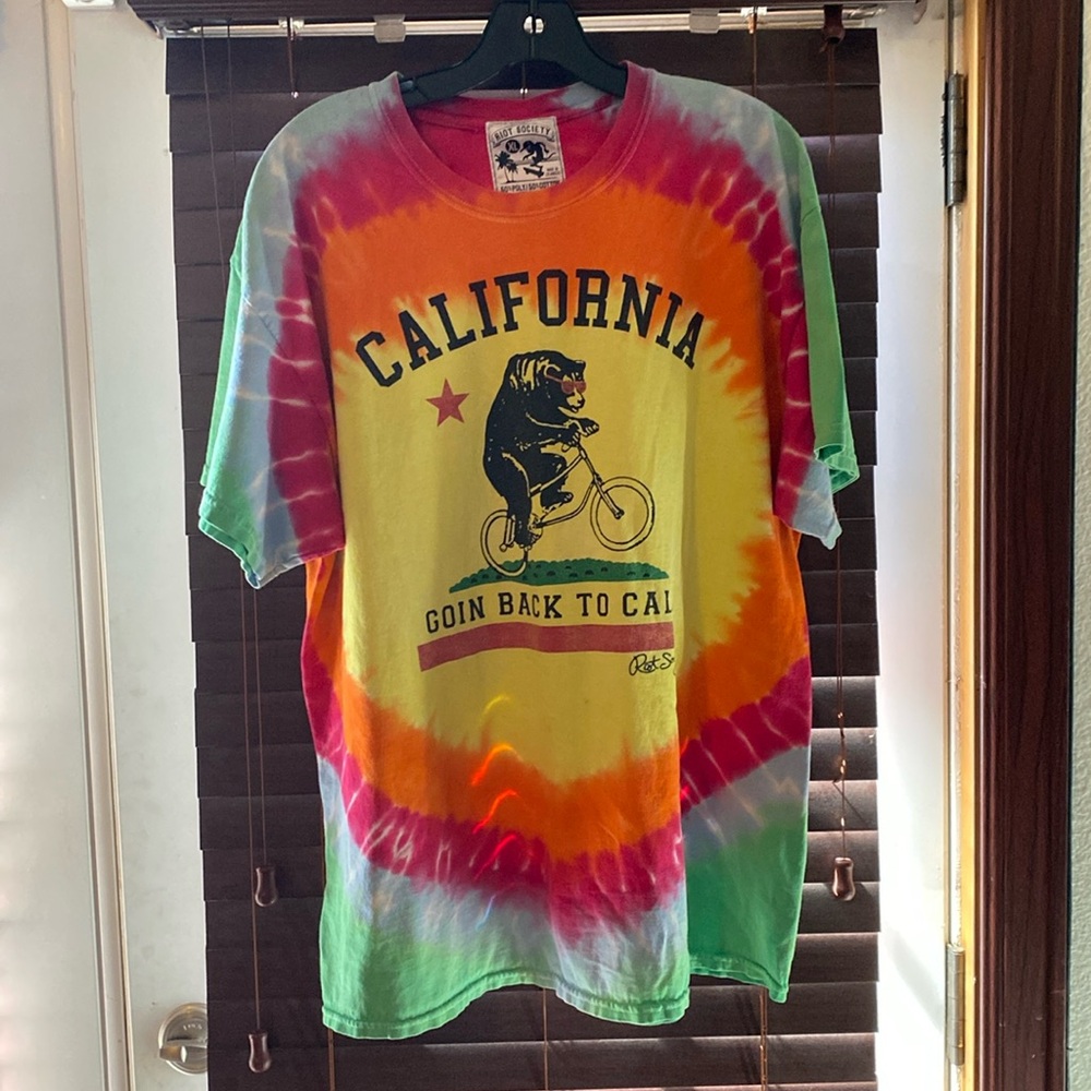 Riot Society Back to Cali Tie Dye Tee
